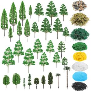 Thiccywoov 40 Pcs Diorama Supplies Kit Rainforest Diorama, Tropical Trees in Kuwait