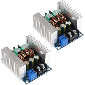 XIITIA 4pcs 20A 300W CC CV Step Down Module Adjustable DC 6-40V to 1.2-36V Voltage Regulator Buck Converter Constant Current Power Module Charging LED Drive with Short Circuit Protection