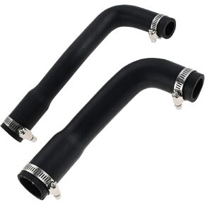 gohantee Fuel Filler Hose and Vent Hose Kit Compatible with Jeep Wrangler YJ 1987-1995 20 Gallon Plastic Tank, Replaces 52040079 52040081, 2 Pcs with 4 Clamps