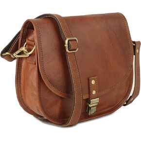 URBAN LEATHER Crossbody Shoulder Saddle Bags Handbags for Women Vintage Brown Purses Designer Boho Satchel Hand Bag for Ladies, Fashion Travel Cross Body Sling Phone Wallet for Her