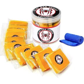 10 Pack Clay Bars Auto Detailing, Professional Heavy Duty Car Clay Bars Kit with Clean Towel, Deep Cleaning Claybar for Car Detailing Car Wash Clean