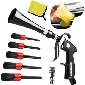 KOUSE Air Blow Gun High Pressure Car Interior Cleaning Gun Automobile Detailing Cleaning Car Detailing Dry Washing Gun with Nozzle and Auto Detailing Dusting