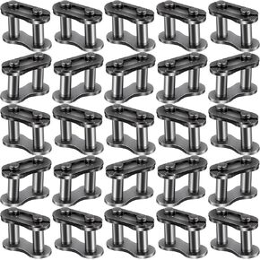 30pcs #25 Roller Chain Master Link, Carbon Steel Master Connector Link for Mini Bike Baja Doodle Bug Motovox Harbor Freight Predator 212cc Go Kart Cart