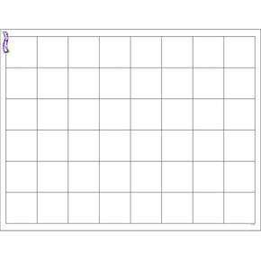 Trend Graphing Grid (Large Squares) Wipe-Off Chart, Classroom Decor, 17" x 22"