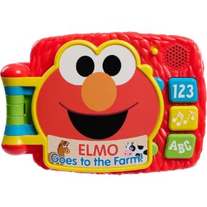 Just Play Sesame Street Elmo’s Lots to Learn 6.25 Inch Electronic Book, Learning and Education, Kids Toys for Ages 18 Month