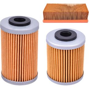 HF155 HF651 Oil Filters and KN/KT-6912 Air Filter Replacement Kit Fit for KTM for Duke 690 2012-2019 for Duke 690R 2012-2017