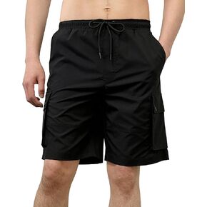Southpole Men's Quick Dry Water Resistant Cargo Shorts, Inseam 9"