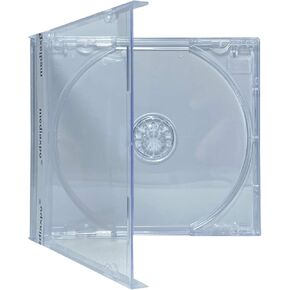 Protect Your Music Collection Assembled CD Jewel Cases with Clear Tray - 10.4 mm Standard Size, Premium Quality (Clear) (Pack of 50)