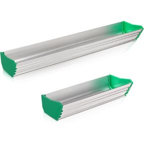 ZOOFOX 2 Pack Emulsion Scoop Coaters, 6" 12" Dual Edge Aluminum Emulsion Scoop Coater for Screen Printing, Screen Printing Supplies