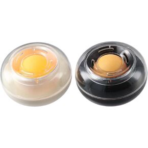 okhobby 2 Pcs Finger Moisteners,Sponge Cup Moistener,Plastic Round Desktop Sponge Moistener for Office