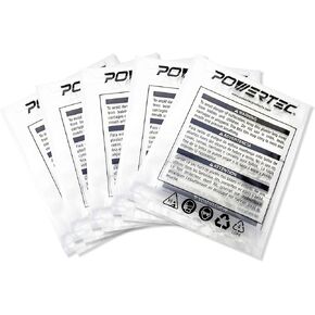 POWERTEC 70009 Clear Plastic Dust Collection Bag, 19-1/2 Inch Dia x 33-Inch, 5-Pack Dust Collector Bags for machine with 19"Filter Drum–5 Pack