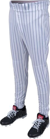 Rawlings Men's Pro 150 Series Pinstripe Baseball Pant | Jogger Fit | Youth Sizes | Multiple Colors in Saudi Arabia