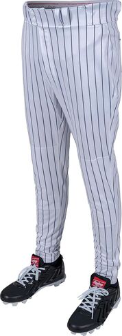 Rawlings Men's Pro 150 Series Pinstripe Baseball Pant | Jogger Fit | Youth Sizes | Multiple Colors in Saudi Arabia