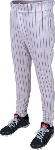 Rawlings Men's Pro 150 Series Pinstripe Baseball Pant | Jogger Fit | Adult Sizes | Multiple Colors in Saudi Arabia