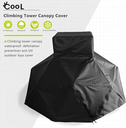مظلة برج التسلق Okcool، غطاء تسلق للأطفال في الهواء الطلق لبرج التسلق على شكل قرد Eezy Peezy، حماية من جميع الأحوال الجوية في الهواء الطلق (الغطاء فقط) in Kuwait