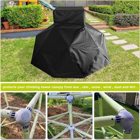 مظلة برج التسلق Okcool، غطاء تسلق للأطفال في الهواء الطلق لبرج التسلق على شكل قرد Eezy Peezy، حماية من جميع الأحوال الجوية في الهواء الطلق (الغطاء فقط) in Kuwait