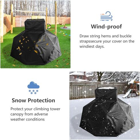 مظلة برج التسلق Okcool، غطاء تسلق للأطفال في الهواء الطلق لبرج التسلق على شكل قرد Eezy Peezy، حماية من جميع الأحوال الجوية في الهواء الطلق (الغطاء فقط) in Kuwait