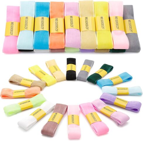 Flat Snow Yarn Shoelaces: 2.5CM Wide Fashion Sheer Tulle Shoelaces 2 Pairs in Saudi Arabia