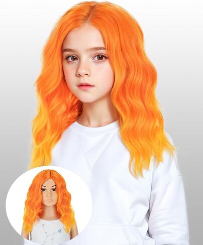 MORICA Light Blonde Short Curly Wig Girls Synthetic Wig Cosplay Halloween Party Costume Wig(12Inch,Light Blonde) in Saudi Arabia
