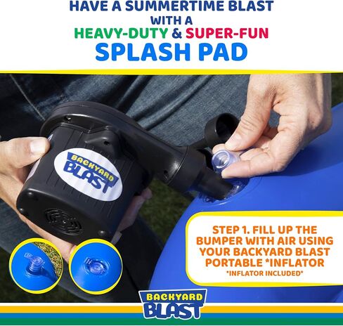 BACKYARD BLAST 10’ x 6’ Splash Zone, Water Slide Splash Pad Accessory in Kuwait