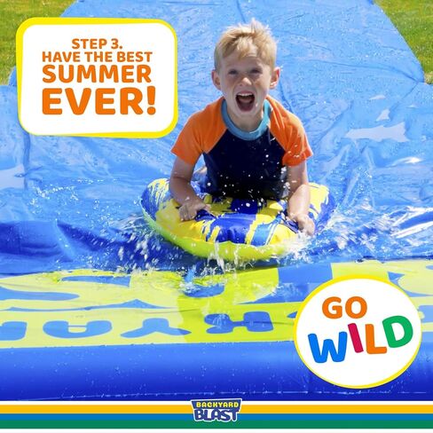 BACKYARD BLAST 10’ x 6’ Splash Zone, Water Slide Splash Pad Accessory in Kuwait