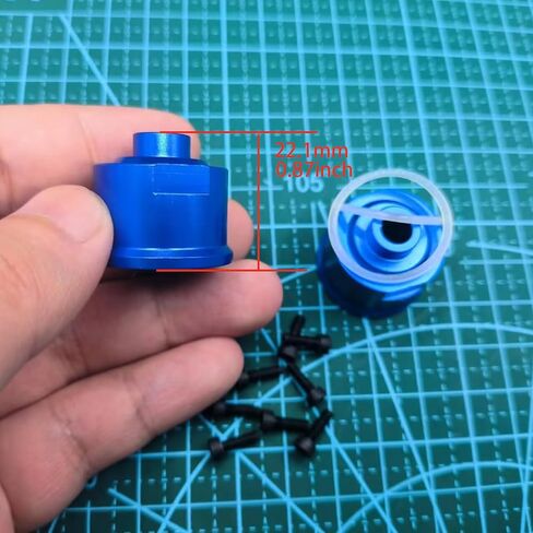 2Pcs Aluminum Differential Carrier for Traxxas Revo Erevo Slash 4X4 XO-1 E-Maxx T-Maxx Stampede 4x4 Rally VXL 4-Tec 2.0 Telluride 4X4 3978 5383 Upgrade Parts Blue in Saudi Arabia