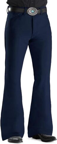 EVEDESIGN سروال جينز رجالي ذو جرس سفلي ملابس ديسكو السبعينيات للرجال جينز واسع in Kuwait