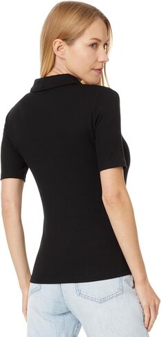 Madewell Women's Modal Rib Short Sleeve Polo in Saudi Arabia