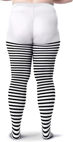 Womens Plus Size Striped Tights Bold Costume Halloween Stockings in Kuwait