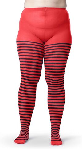 Womens Plus Size Striped Tights Bold Costume Halloween Stockings in Kuwait