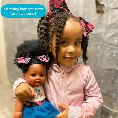 Orijin Bees Sweet Joy Baby Bee Doll - African American Doll, Black Doll, Latino Doll, Afro Doll, Baby Doll, Curly Hair Doll, Baby Doll, African Doll, Birthday Gift, in Saudi Arabia