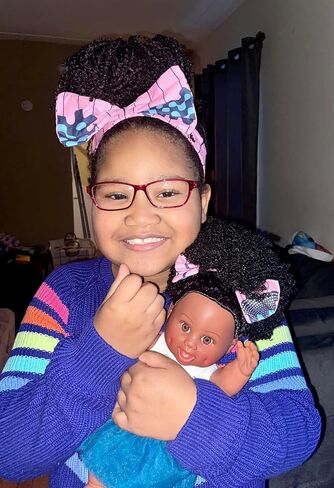Orijin Bees Sweet Joy Baby Bee Doll - African American Doll, Black Doll, Latino Doll, Afro Doll, Baby Doll, Curly Hair Doll, Baby Doll, African Doll, Birthday Gift, in Saudi Arabia