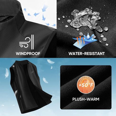 HOTSUIT Women's Outerwear Vests Fleece Women’s Lightweight Golf Vest Windproof Sleeveless Jacket with 5 Pockets in Saudi Arabia