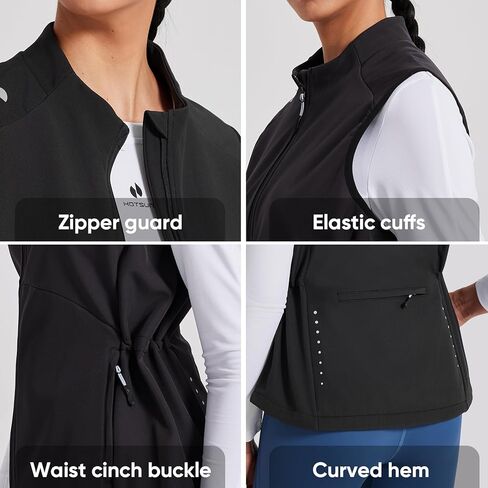 HOTSUIT Women's Outerwear Vests Fleece Women’s Lightweight Golf Vest Windproof Sleeveless Jacket with 5 Pockets in Saudi Arabia
