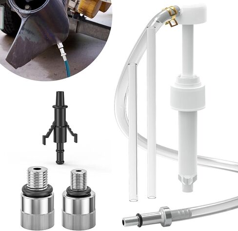 مضخة زيت تروس الوحدة السفلية، عبوة واحدة مناسبة لمعظم المحركات الخارجية للقوارب البحرية والزئبقية المتوافقة مع زجاجات الكوارت القياسية بفتحة 28 مم in Kuwait