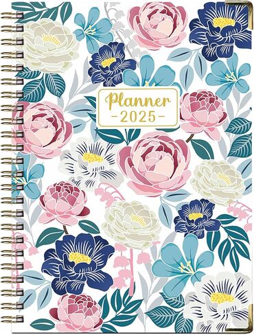 2025 Planner - 2025 Calendar/Planner Weekly and Monthly from JAN 2025 - DEC 2025, 8.4"x 6.3", Calendar/Planner 2025 with Sturdy Cover, Premium Paper, Twin-wire Binding in Saudi Arabia