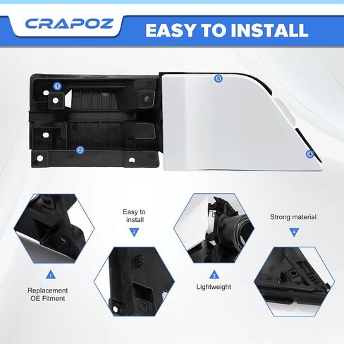 Transit fuel Door, Transit Fuel Filler door Assembly with white cover Compatible with Ford Transit 150 250 350(HD) 2015-2023,fuel tank filler door accessories for CK4Z-5427936-A CK4Z-5427936-F in Saudi Arabia