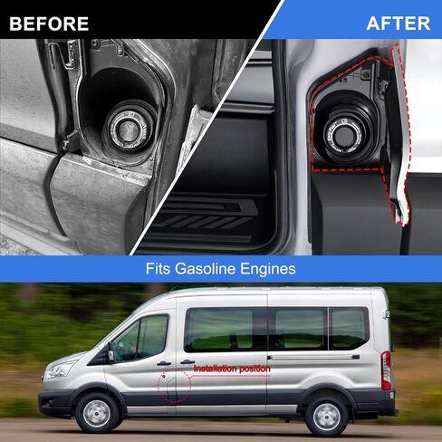 Transit fuel Door, Transit Fuel Filler door Assembly with white cover Compatible with Ford Transit 150 250 350(HD) 2015-2023,fuel tank filler door accessories for CK4Z-5427936-A CK4Z-5427936-F in Saudi Arabia