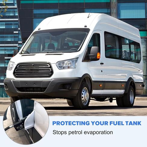 Transit fuel Door, Transit Fuel Filler door Assembly with white cover Compatible with Ford Transit 150 250 350(HD) 2015-2023,fuel tank filler door accessories for CK4Z-5427936-A CK4Z-5427936-F in Saudi Arabia