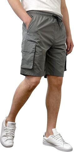 Southpole Men's Quick Dry Water Resistant Cargo Shorts, Inseam 9" in Saudi Arabia