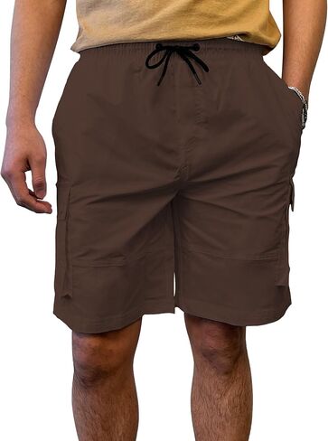 Southpole Men's Quick Dry Water Resistant Cargo Shorts, Inseam 9" in Saudi Arabia