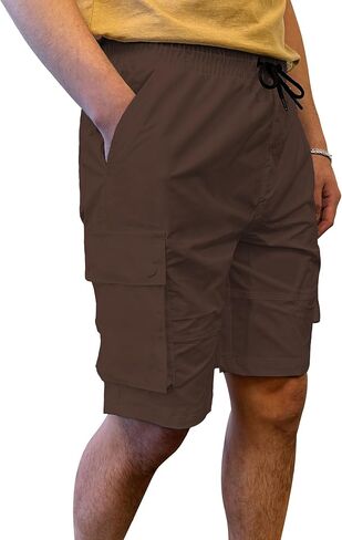 Southpole Men's Quick Dry Water Resistant Cargo Shorts, Inseam 9" in Saudi Arabia