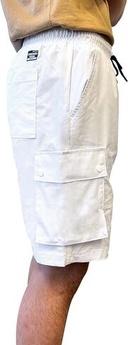Southpole Men's Quick Dry Water Resistant Cargo Shorts, Inseam 9" in Saudi Arabia