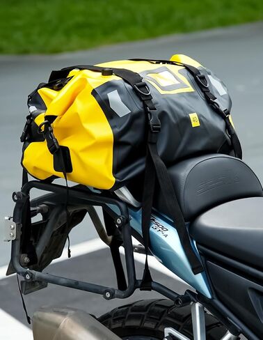 Motorcycle Dry Bag,motorcycle tail bag,waterproof motorcycle bag 40l storage,motorcycle bags for back seat for camping gear, heavy duty duffle bag,Motor Saddle Bag Rear Rack Trunk Motor Accessories in Saudi Arabia