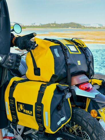 Motorcycle Dry Bag,motorcycle tail bag,waterproof motorcycle bag 40l storage,motorcycle bags for back seat for camping gear, heavy duty duffle bag,Motor Saddle Bag Rear Rack Trunk Motor Accessories in Saudi Arabia