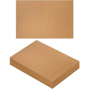 30 Sheets Brown Kraft Cardstock 8.5 x 11 Inch Thick Paper, Brown Smooth Card Stock Heavyweight Printer Paper for Invitations, Scrapbooks, Art, Crafts, DIY Cards