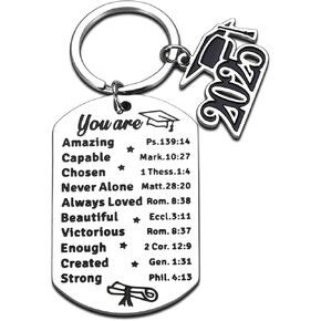 Graduation Gifts for Her Him Senior 2025 Gifts College Gifts for Son Daughter Women Men Class of 2025 Sign Keychain Middle High School 2025 Graduation Stuff for Students Girls Boys Christmas Gifts