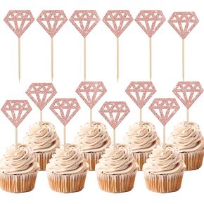 24 PCS Bride to Be Cupcake Toppers with Heart Ring Dress Bridal Shower Cupcake Picks Wedding Engagement Bachelorette Party Cake Decorations Supplies in Kuwait