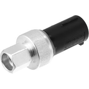 ACROPIX Front AC Air Conditioner Pressure Switch Fit for Ford for Mustang - Pack of 1 Black Silver Tone