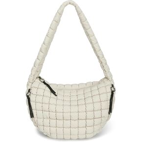 CATMICOO Puffer Tote Bag for Women: Carryall Puff Shoulder Bag for Travel - Lightweight Quilted Bag for Gym